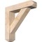Ekena Millwork Traditional Craftsman Smooth Bracket w/ Offset Brace, Douglas Fir, 5 1/2"W x 22"D x 22"H BKT0604X22X22TRA04SDF - alternate 1